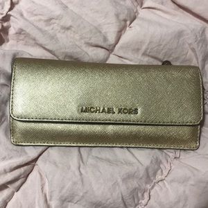Michael Kors Gold Envelope Wallet